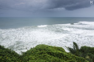 The sea view from Varkala Cliff