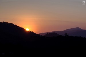 Sunrise at Raja's Seat, Coorg.